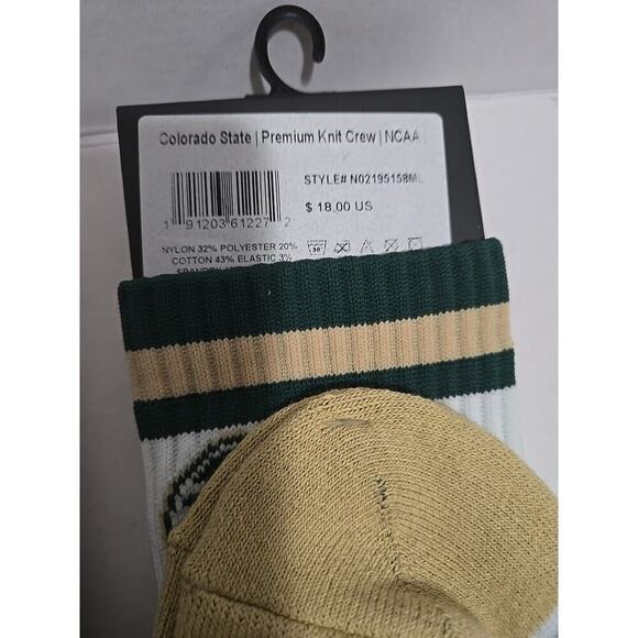 Colorado State Rams Men's Size M/L Men 8-12 Women 9.5-13.5 Gray Green 2 Pairs - Picture 7 of 8